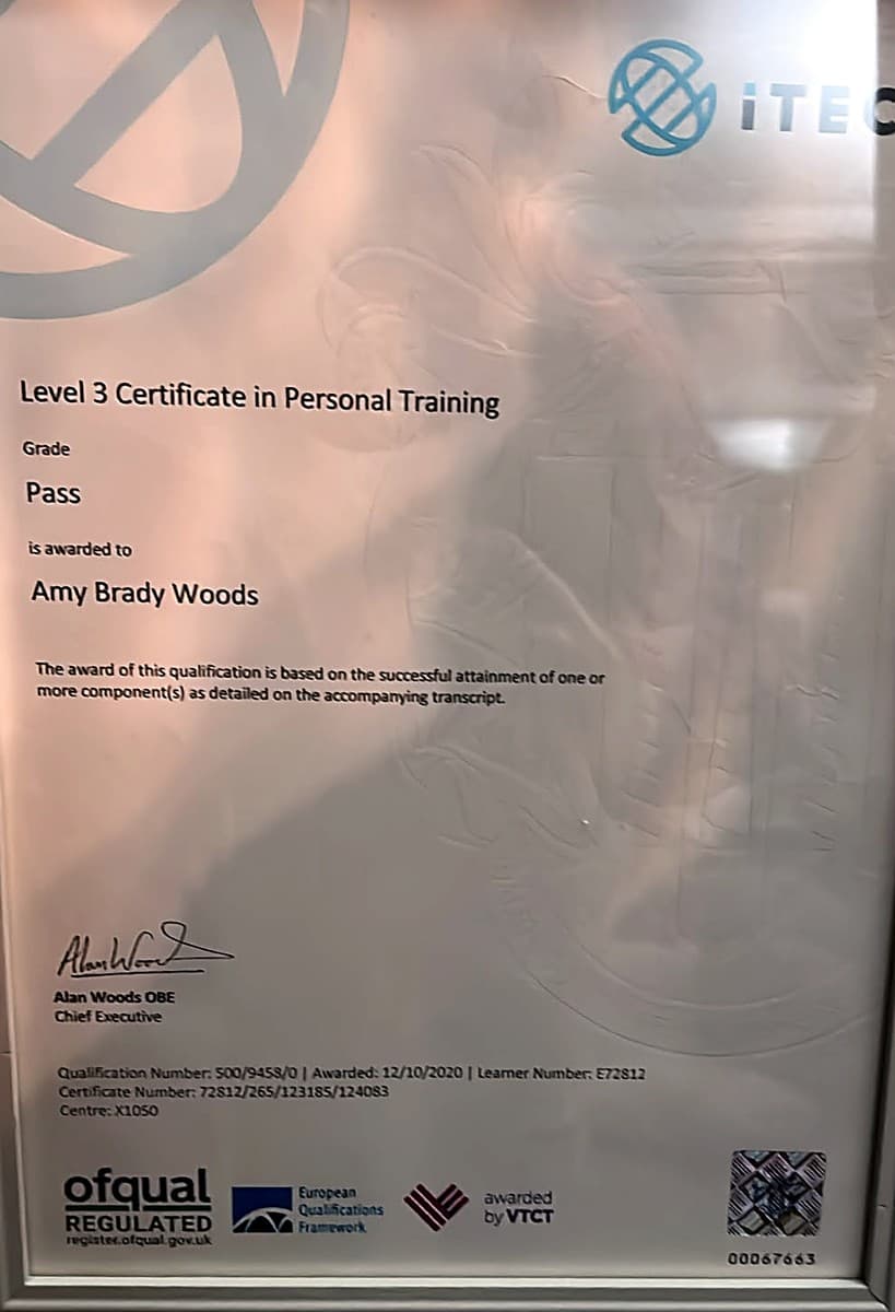 Level 3 Certificate in Personal Training